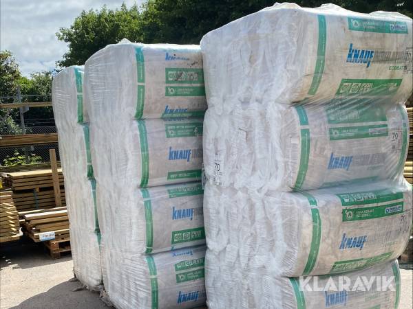 Isolering Knauf 70 mm 560 x 980 mm Lambda 32 48 pakker 157 m²