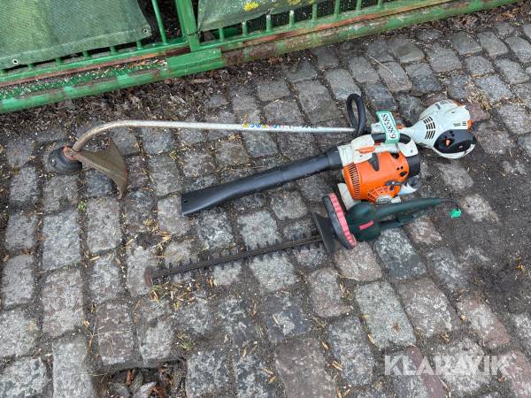Løvblæser, hækkeklipper og græstrimmer STIHL,metabo