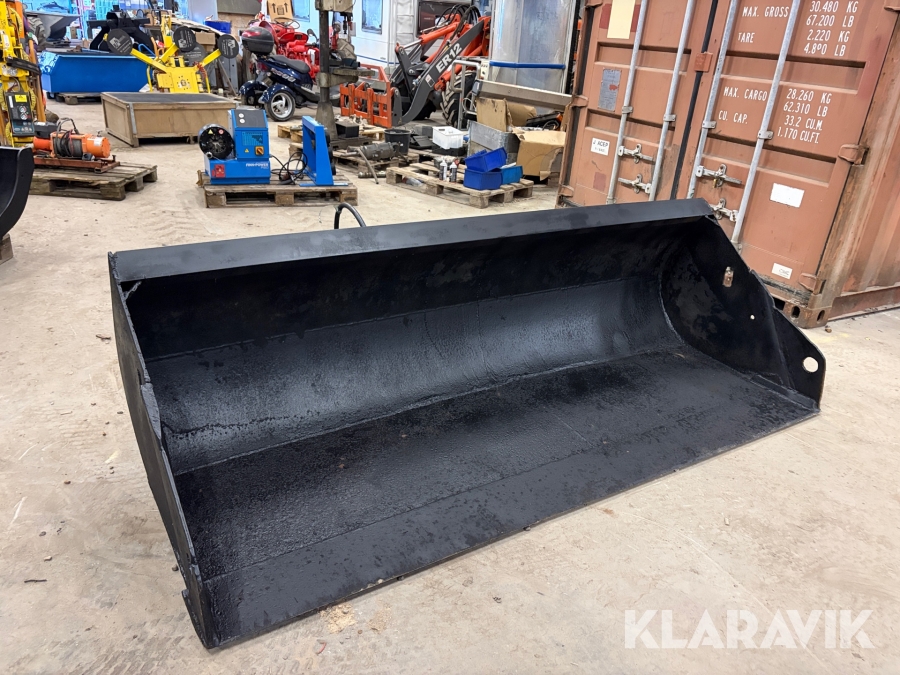 Truckskovl Speciallavet til gaffelmontering, med hydraulisk tip