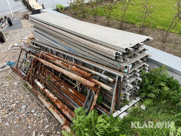 Aluminiumsplanker med stålrør, 15 Styk