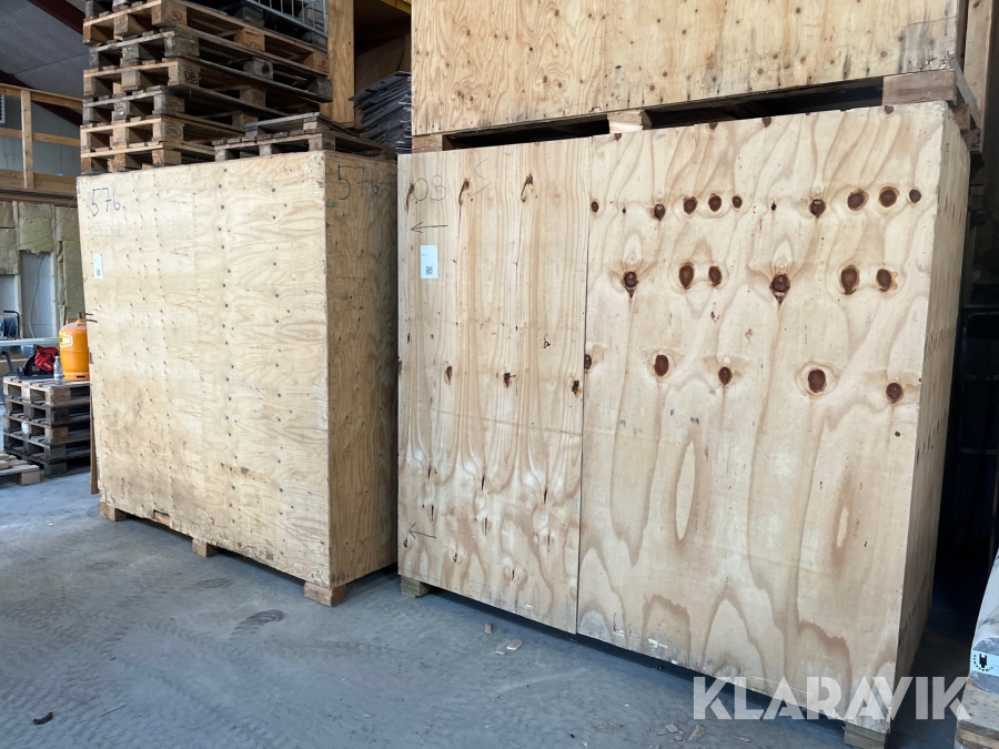 Liftkasser og opbevaringskasser træ 6 m³ 4 styk