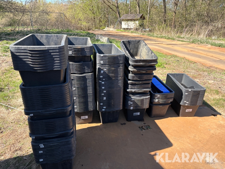 Parti mørtelbaljer 65 liter182 styk