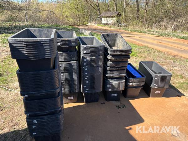 Parti mørtelbaljer 65 liter182 styk