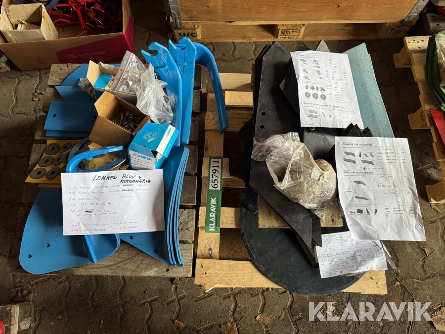 Sliddele til rotorharvtænder og plov Lemken