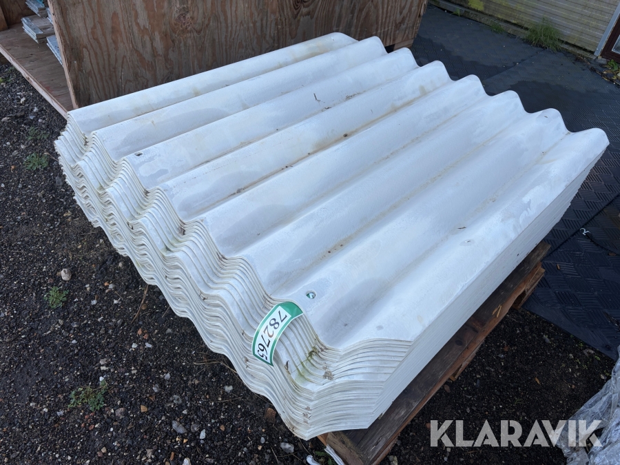 Tagplader - blandet lot - 4 paller
