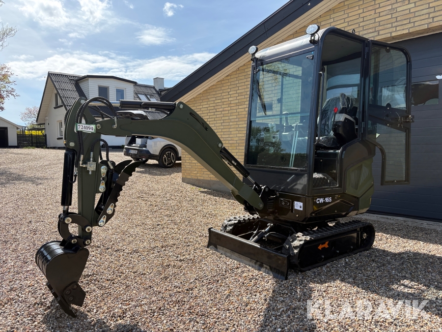 Gravemaskine Excavator CW-16S med førerhus