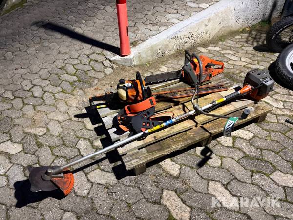 Haveredskaber Blandet lot Husqvarna/stihl motorsav, hækklipper, buskrydder.