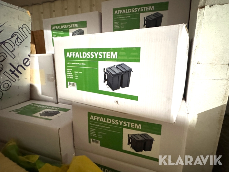 Affaldssystem spande 10 Liters - 16 styks