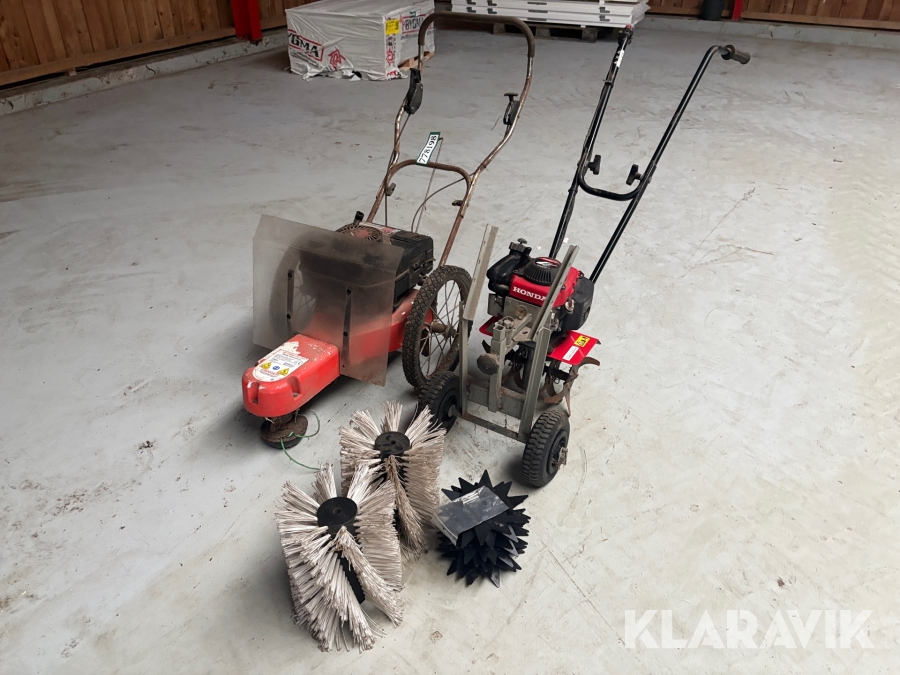 Fræser og hegnsklipper Honda og vector FZCZ 2000 og XL/C 2 maskiner