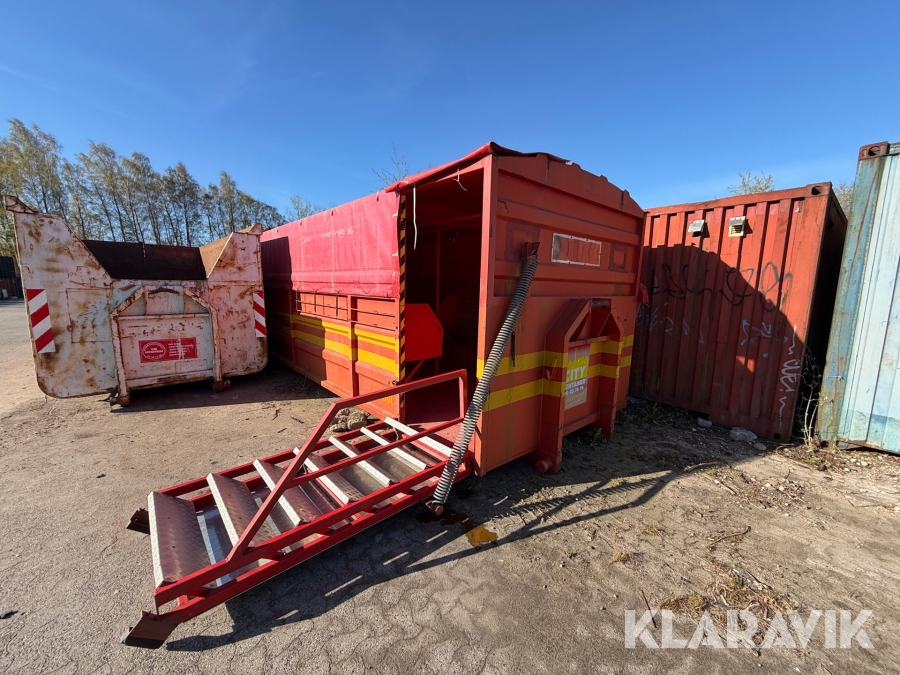 Container studentervogn festcontainer