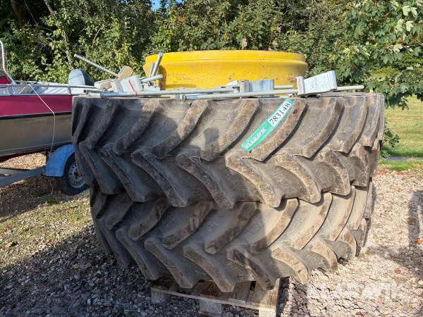 Tvillinghjul Petlas TA- 110 480/80 R50 med reduktion til 42″ og spænder 2 styk