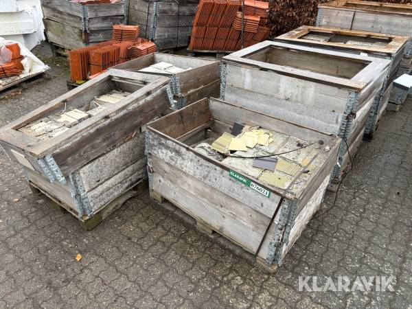 Fliser blandet lot, 6 paller