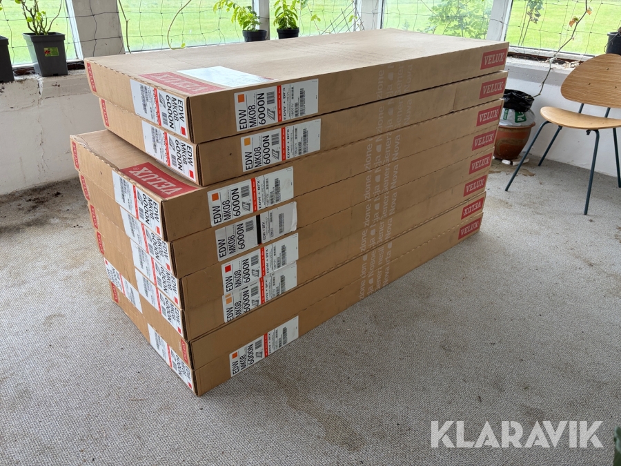 Inddækning til ovenlysvinduer Velux EDW MK08 6000N med BFX undertagskrave 8 Styk