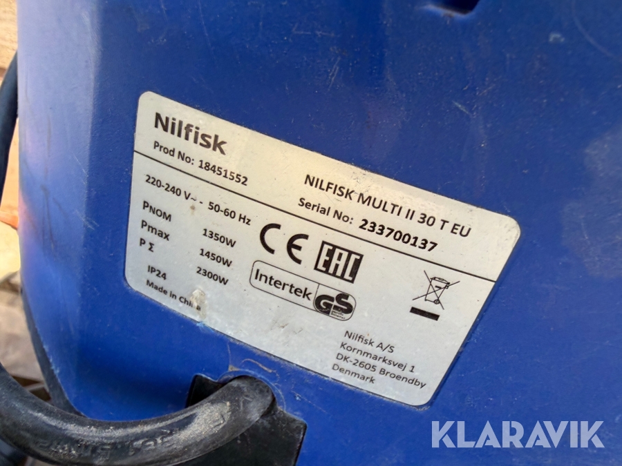 Industristøvsugere Nilfisk 4 Styk