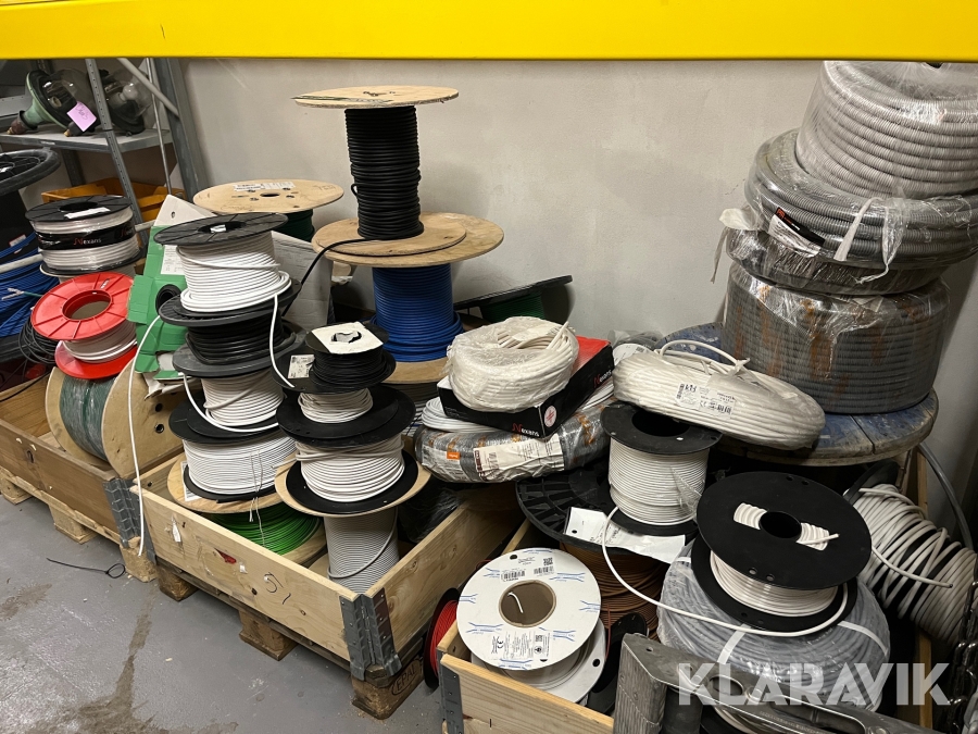 Kabel sortiment Nexans og andre 3 paller