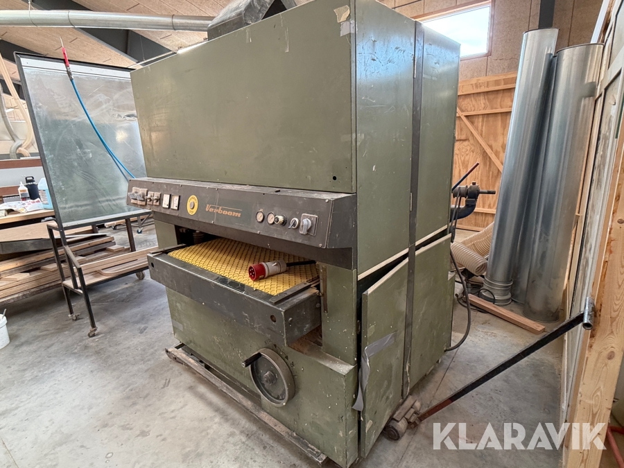 Industriel bredbåndspudser / kalibreringsmaskine Verboom BBB 600/2