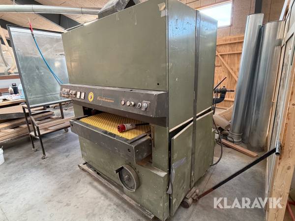 Industriel bredbåndspudser / kalibreringsmaskine Verboom BBB 600/2