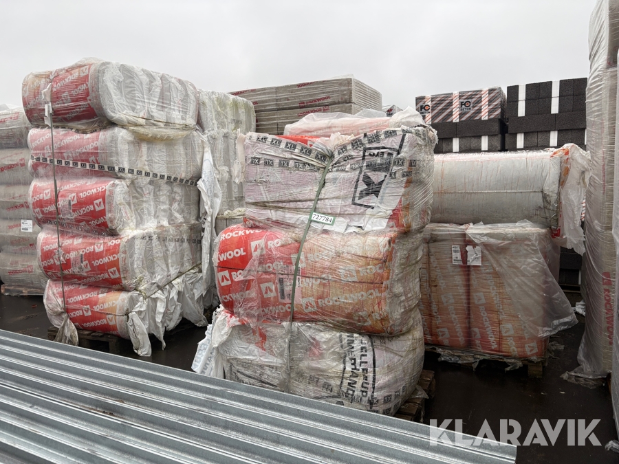 Isolering Rockwool cirka 90 pakker