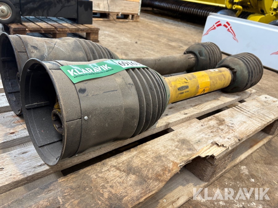 PTO aksler Walterscheid PGH20 1604 til Kongskilde skårlægger højre og venstre side