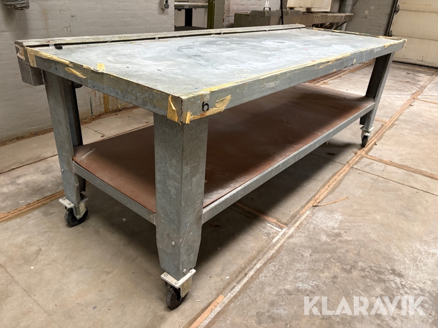 Arbejdsborde på hjul - 2 styks ens