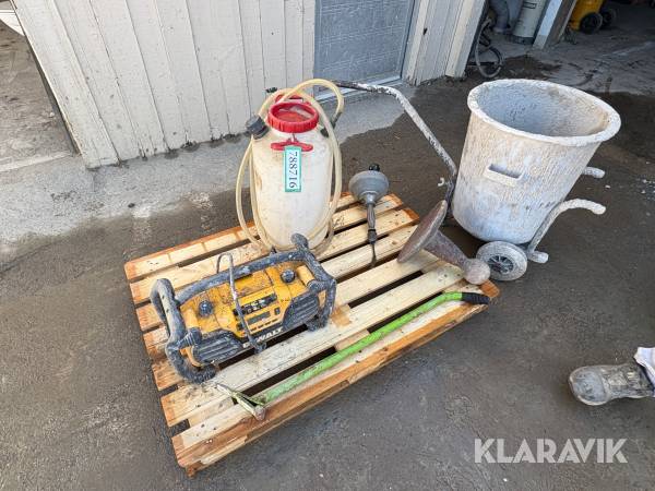 Blandet parti værktøj og udstyr-  1 palle