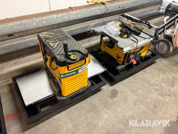 Bordrundsav og tykkelseshøvl Dewalt DWE7485-QS/DW733-QS - 2 styk