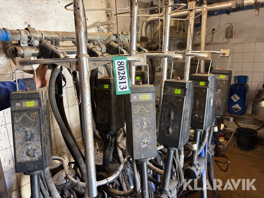 Malkemaskine med aftager Alfa laval Milkmaster 8 styk