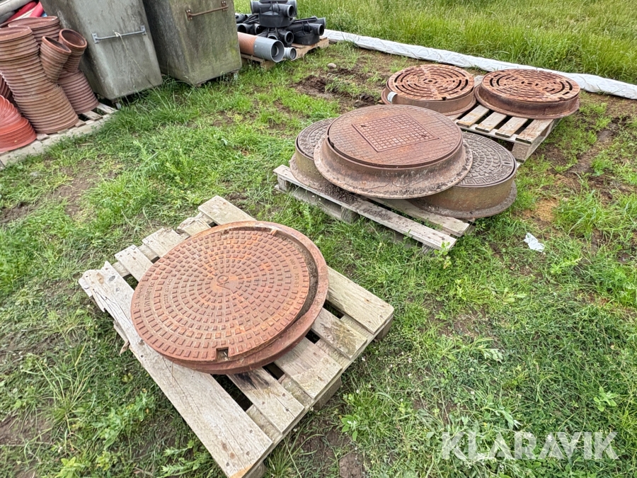 Kloakdæksler 6 styk