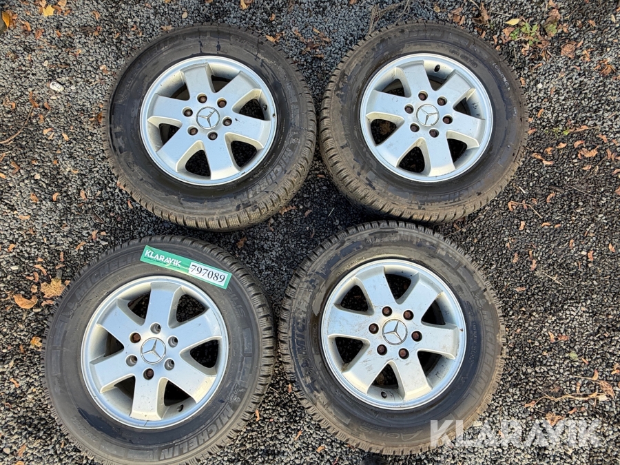 Dæk og fælge Michelin / Mercedes 4 styk