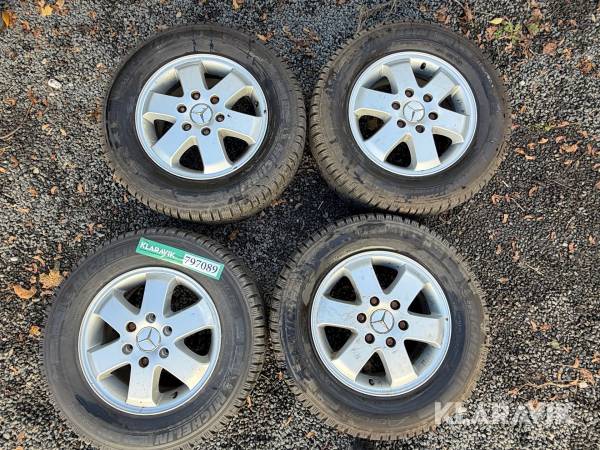 Dæk og fælge Michelin / Mercedes 4 styk