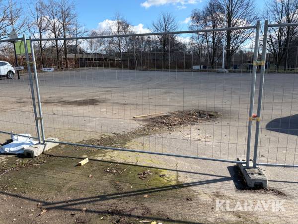 Byggeplads hegn - ca 36 stykker med fod