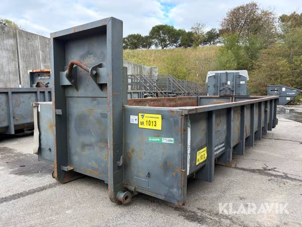 Container 10 m³ med kroghejs