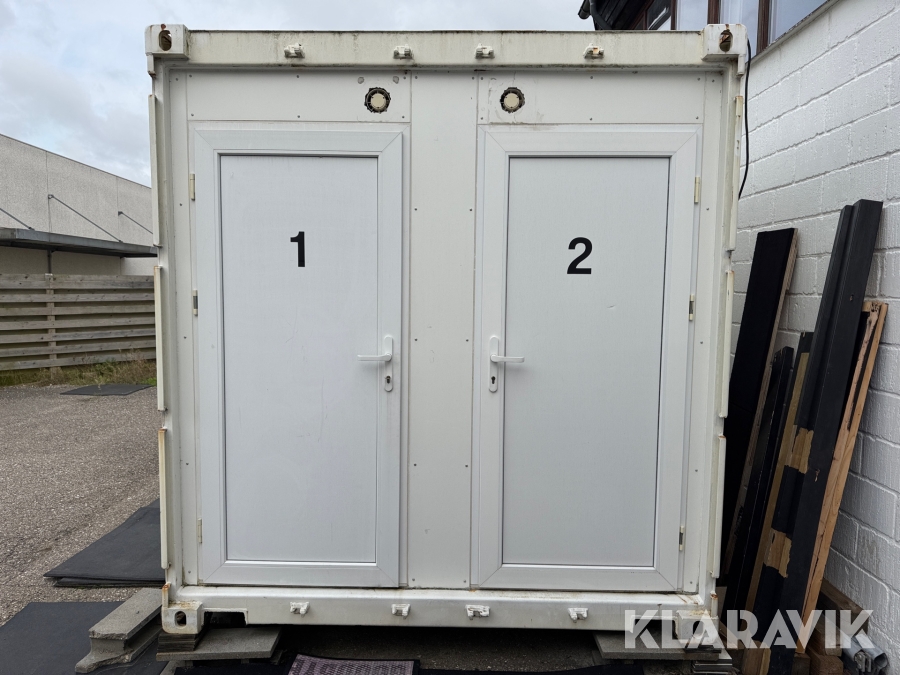 Dobbelt badcontainer