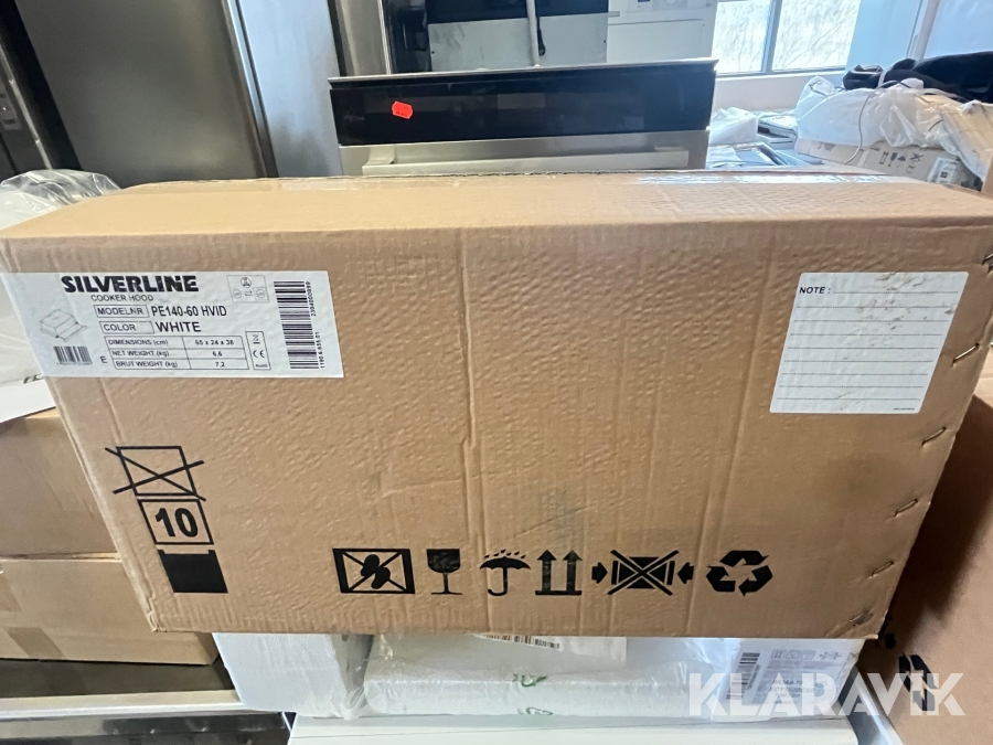 Emhætte Silverline PE140-60 Hvid