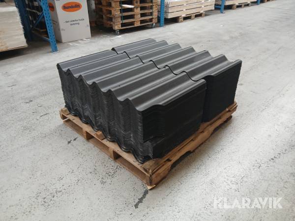 Tagplader B7 bølgeplade sort Swisspearl/Cembrit B7 Enkelte skadet