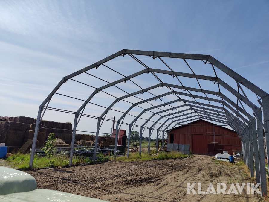 Teltlade uden dug 36x12 Meter Nedtaget