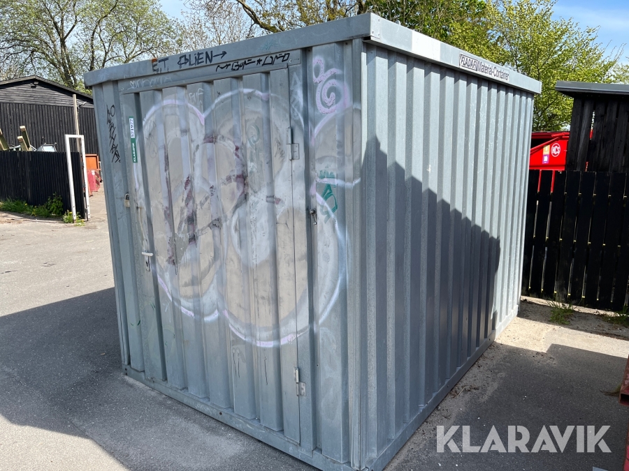 Materiel container Fladafi, Odense, Klaravik auktioner