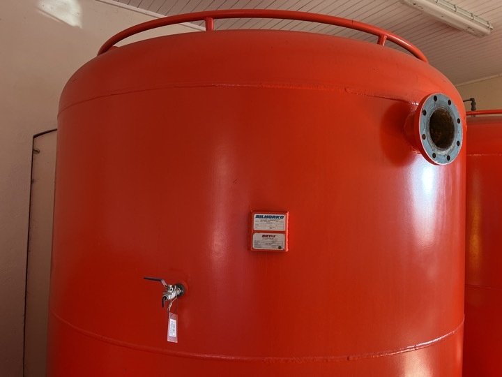 Kulfiltertank fra vandværk