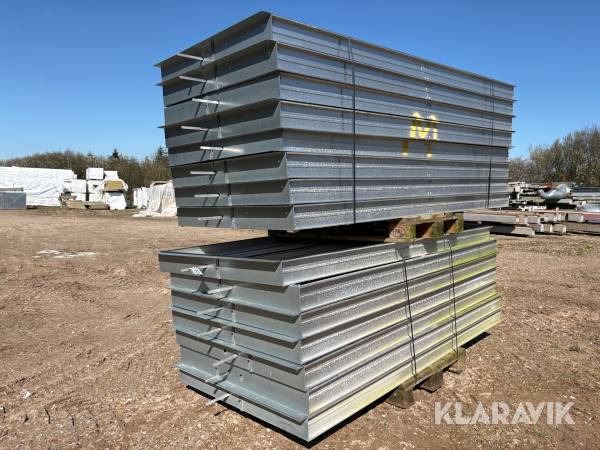 Ventilationsspjæld galvaniseret 15 styk