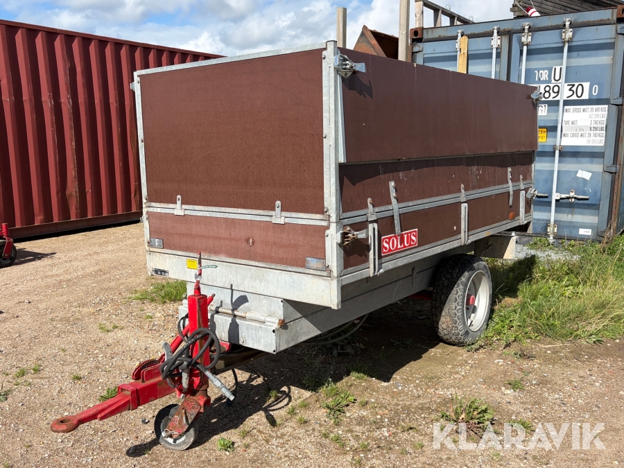Tiptrailer Solus 20.2 med hydraulisk tip