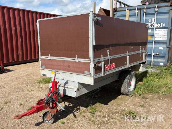 Tiptrailer Solus 20.2 med hydraulisk tip