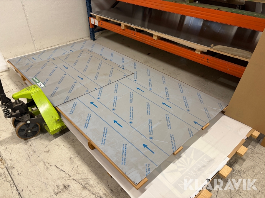 Rustfri stål plader 1.5mm 3 styk