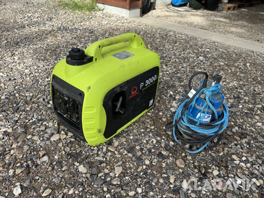Generator & dykpumpe KGK P3000i