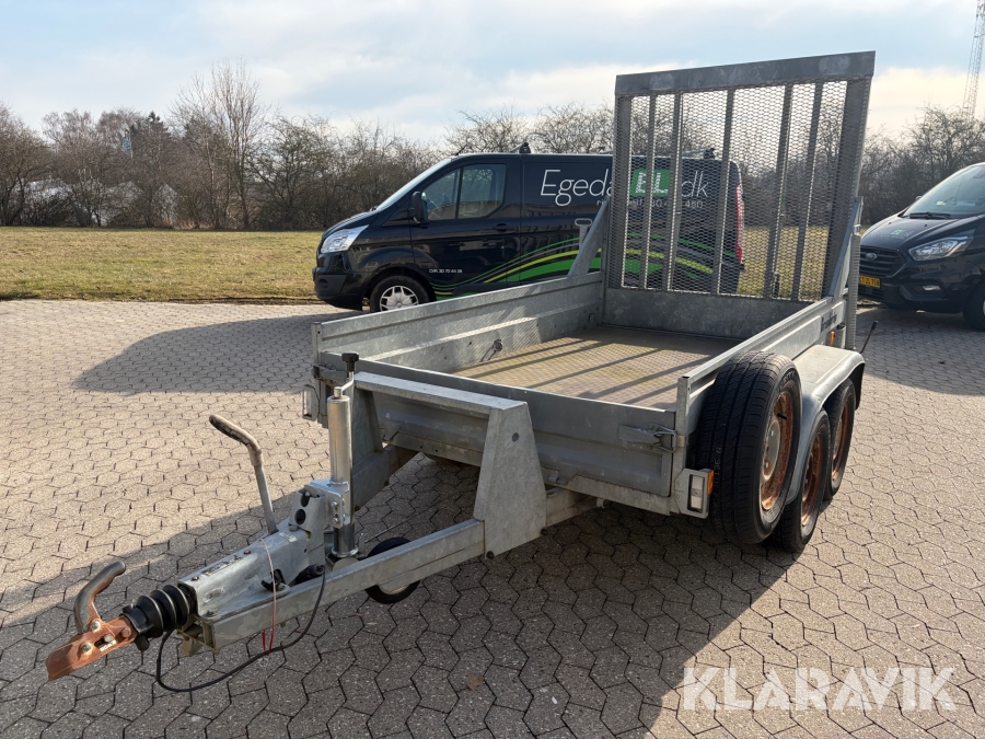 Maskintrailer Brenderup RT 2400 med læsserampe