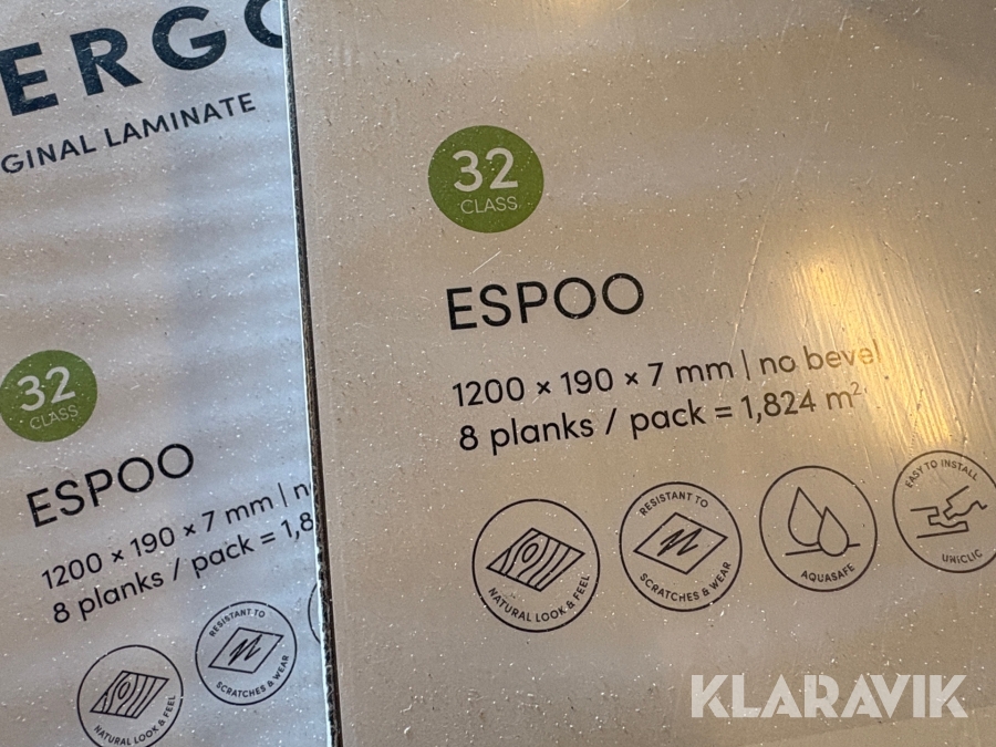 Gulv Pergo Original Laminate ESPOO 32 Class – Natural Beige Oak 18styk