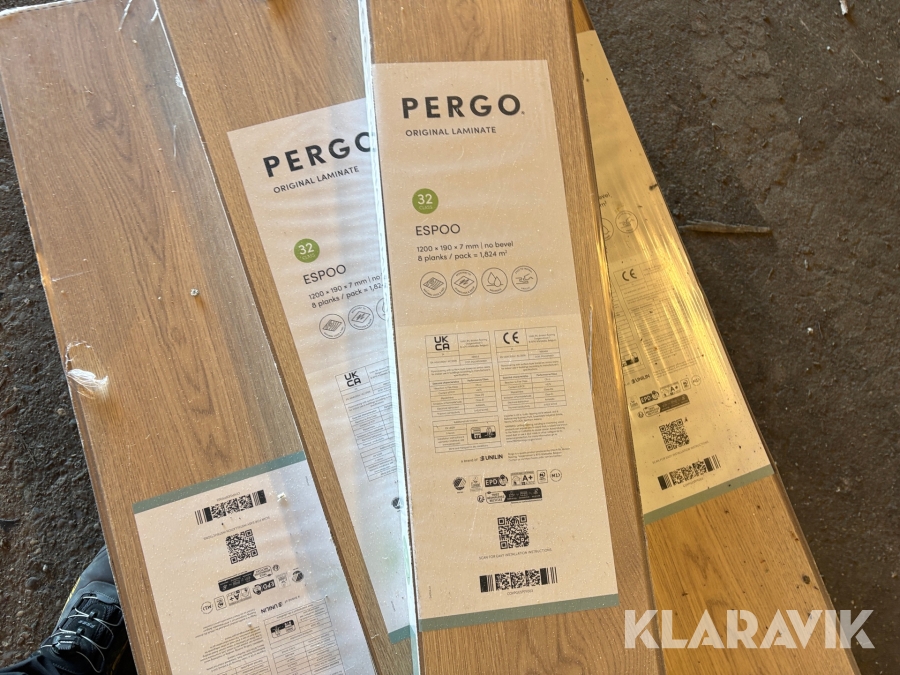 Gulv Pergo Original Laminate ESPOO 32 Class – Natural Beige Oak 18styk