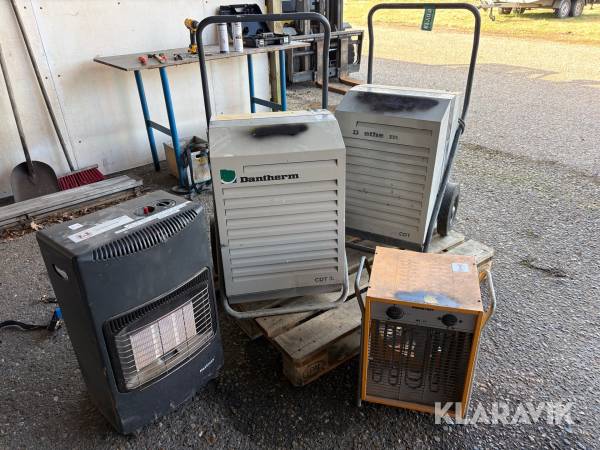 Affugtere, varmeblæser og gasovn