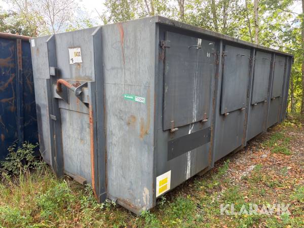 Lukket affaldscontainer