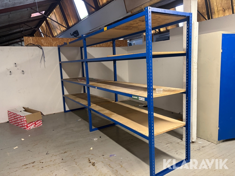 Værkstedsreol 2 sektioner