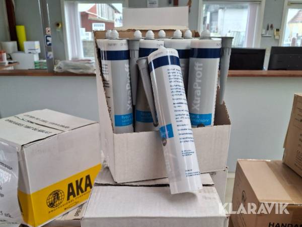 Bygge silikone XtraProff - Grå, 10 kasser (120 styk)